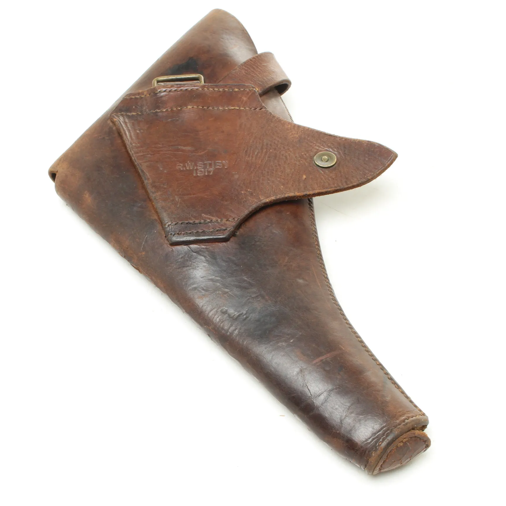 SOLD - WWI Leather Gun Holster