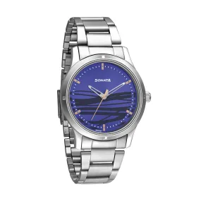 Sonata Blue Dial Analog Watch for Women-NR8183SM03