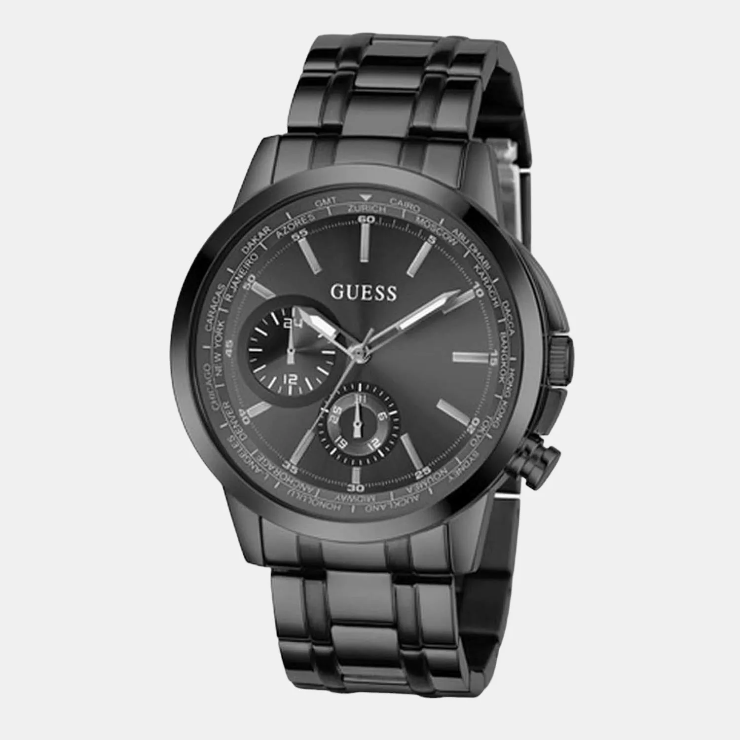 Spec Men's Black Analog Stainless Steel Watch GW0490G3