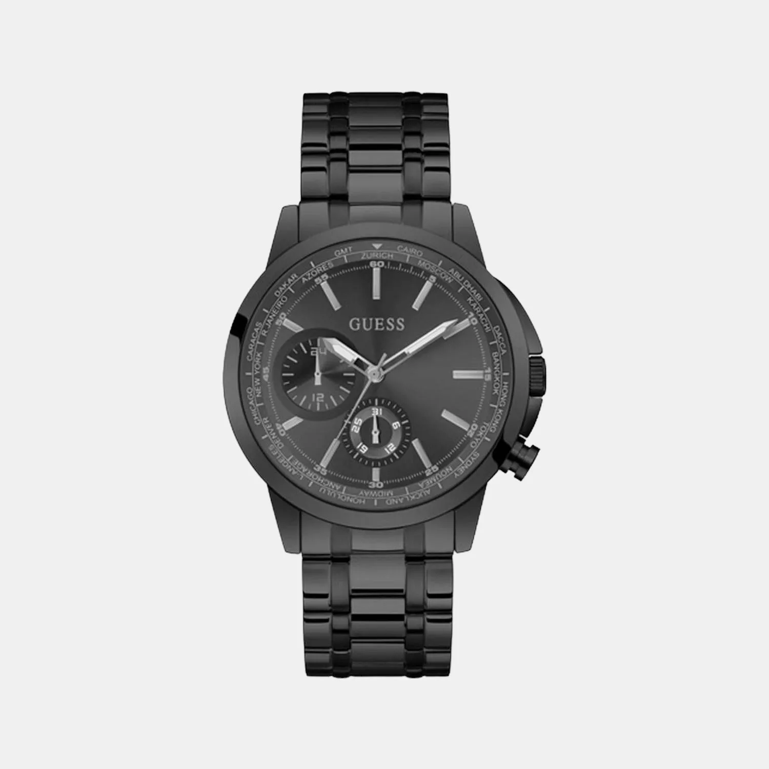 Spec Men's Black Analog Stainless Steel Watch GW0490G3