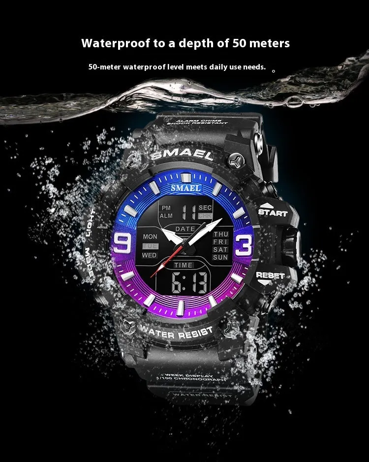 Sports Waterproof Electronic Watch Multi-function