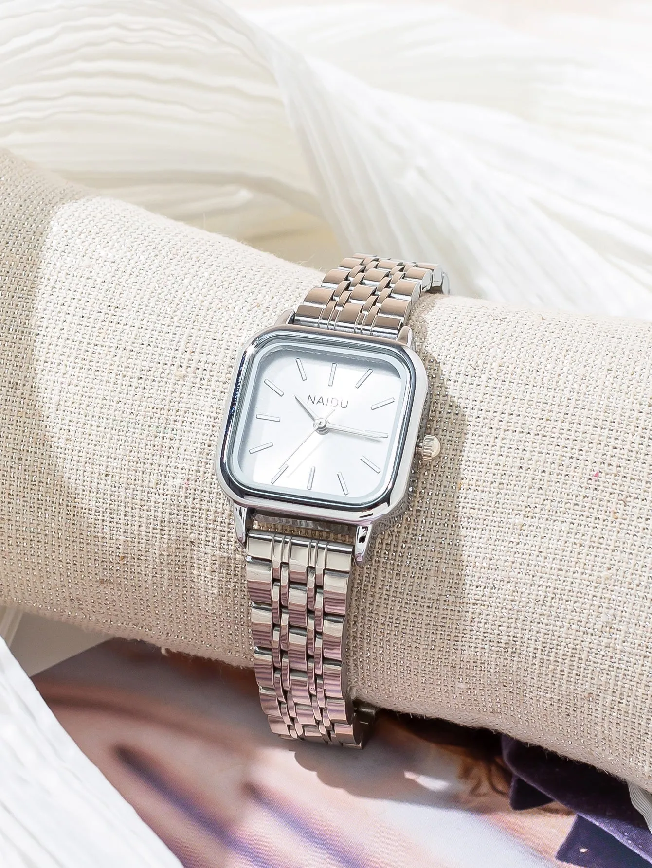 Square Pointer Quartz Watch