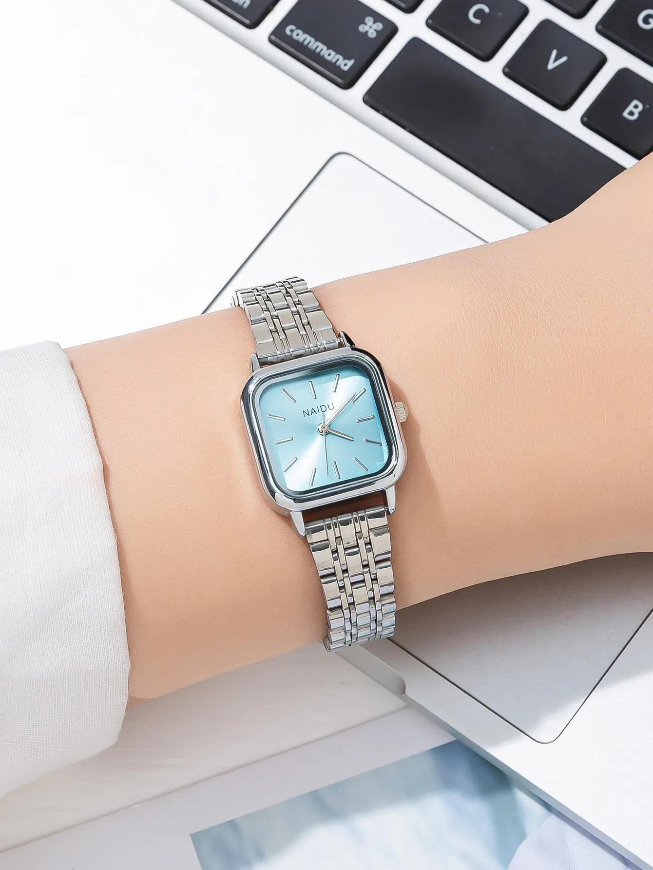 Square Pointer Quartz Watch