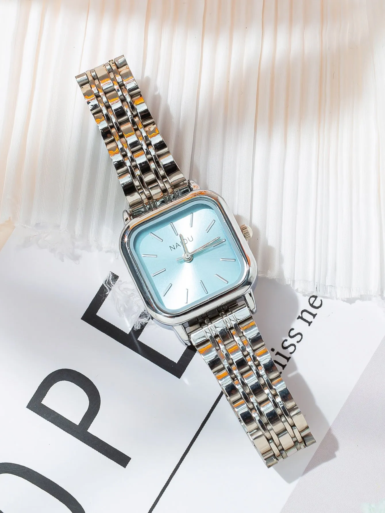 Square Pointer Quartz Watch