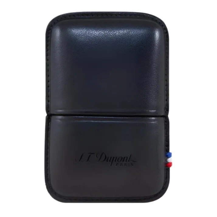 S.T. Dupont Black Leather Line 2 Lighter Case