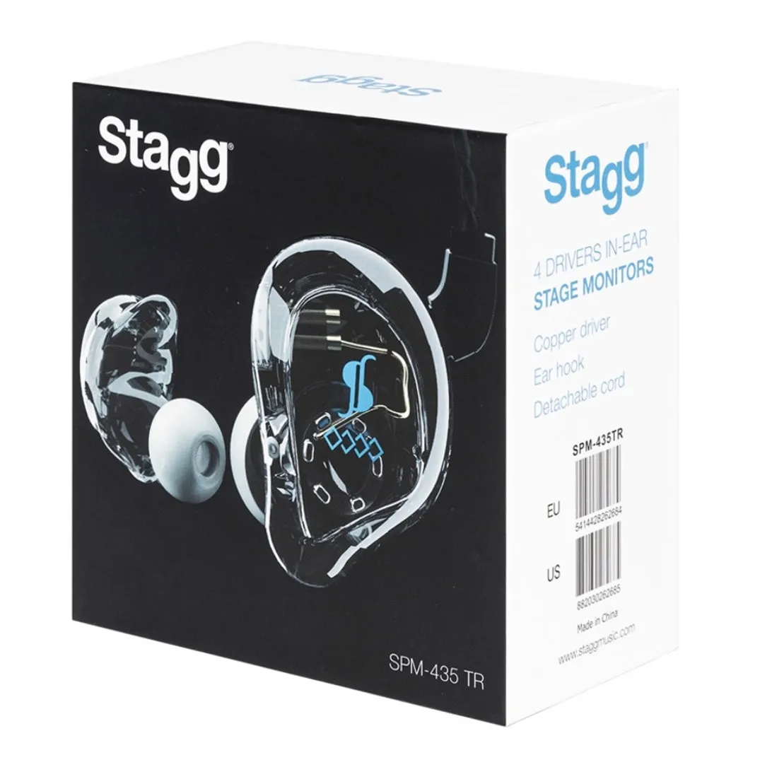 Stagg CLEAR High Resolution 4-Driver Sound Isolating In-Ear-Monitors