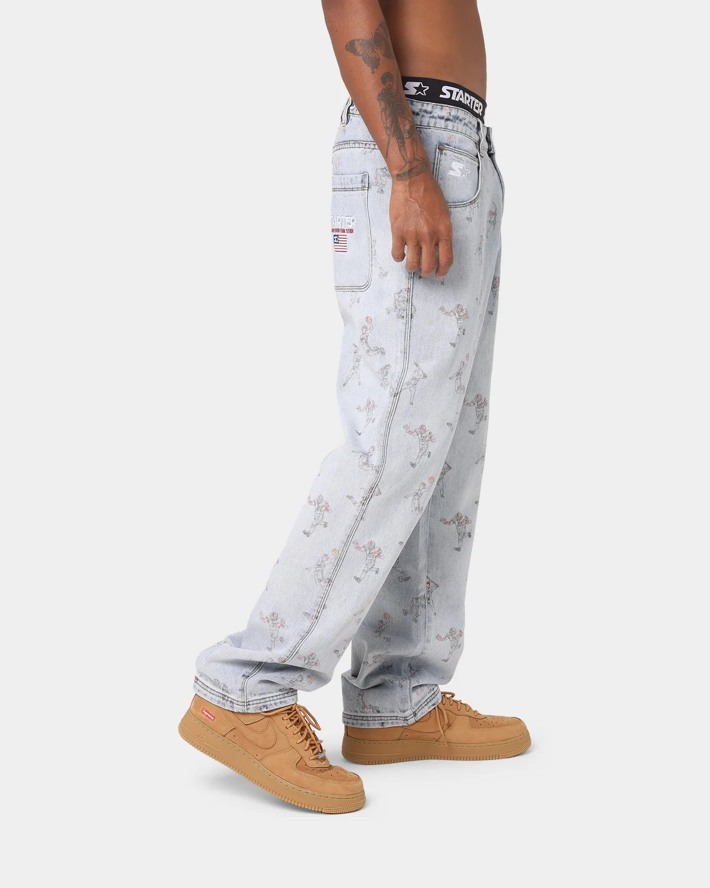 Starter Sports Stars Relaxed Vintage Jeans Snow Wash