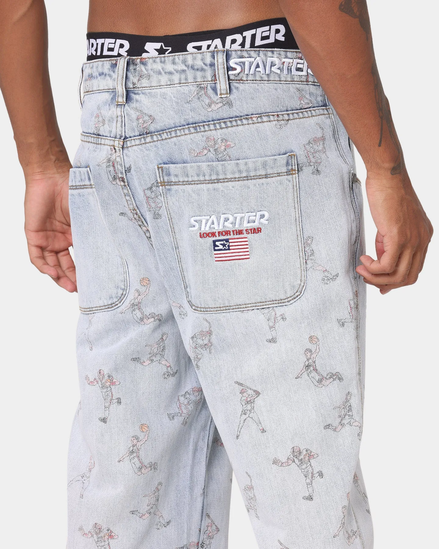 Starter Sports Stars Relaxed Vintage Jeans Snow Wash