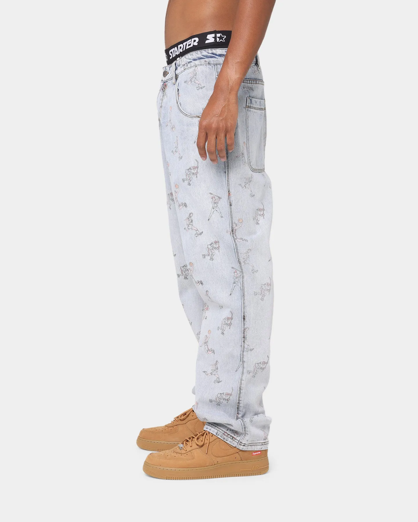 Starter Sports Stars Relaxed Vintage Jeans Snow Wash