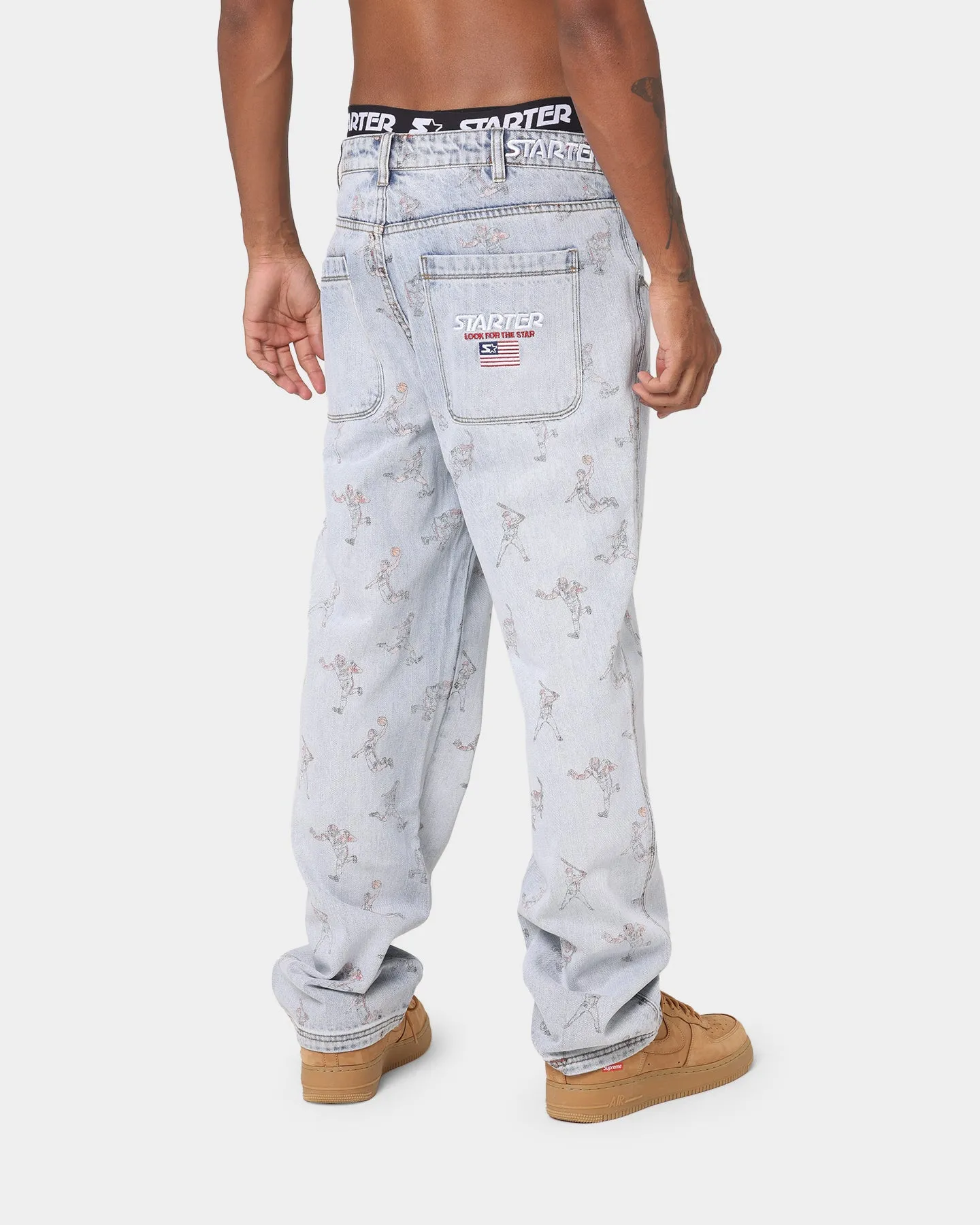 Starter Sports Stars Relaxed Vintage Jeans Snow Wash