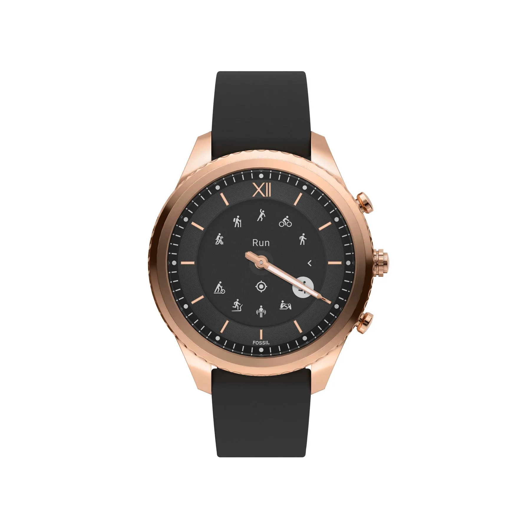 Stella Gen 6 Hybrid Smartwatch Black Leather