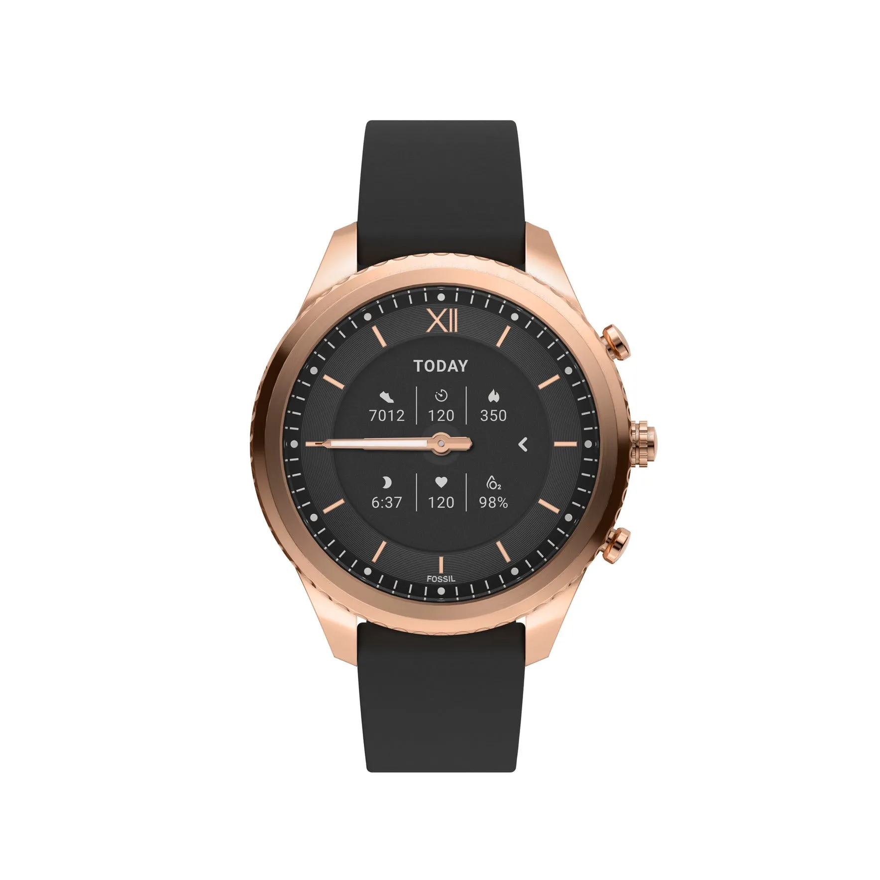 Stella Gen 6 Hybrid Smartwatch Black Leather