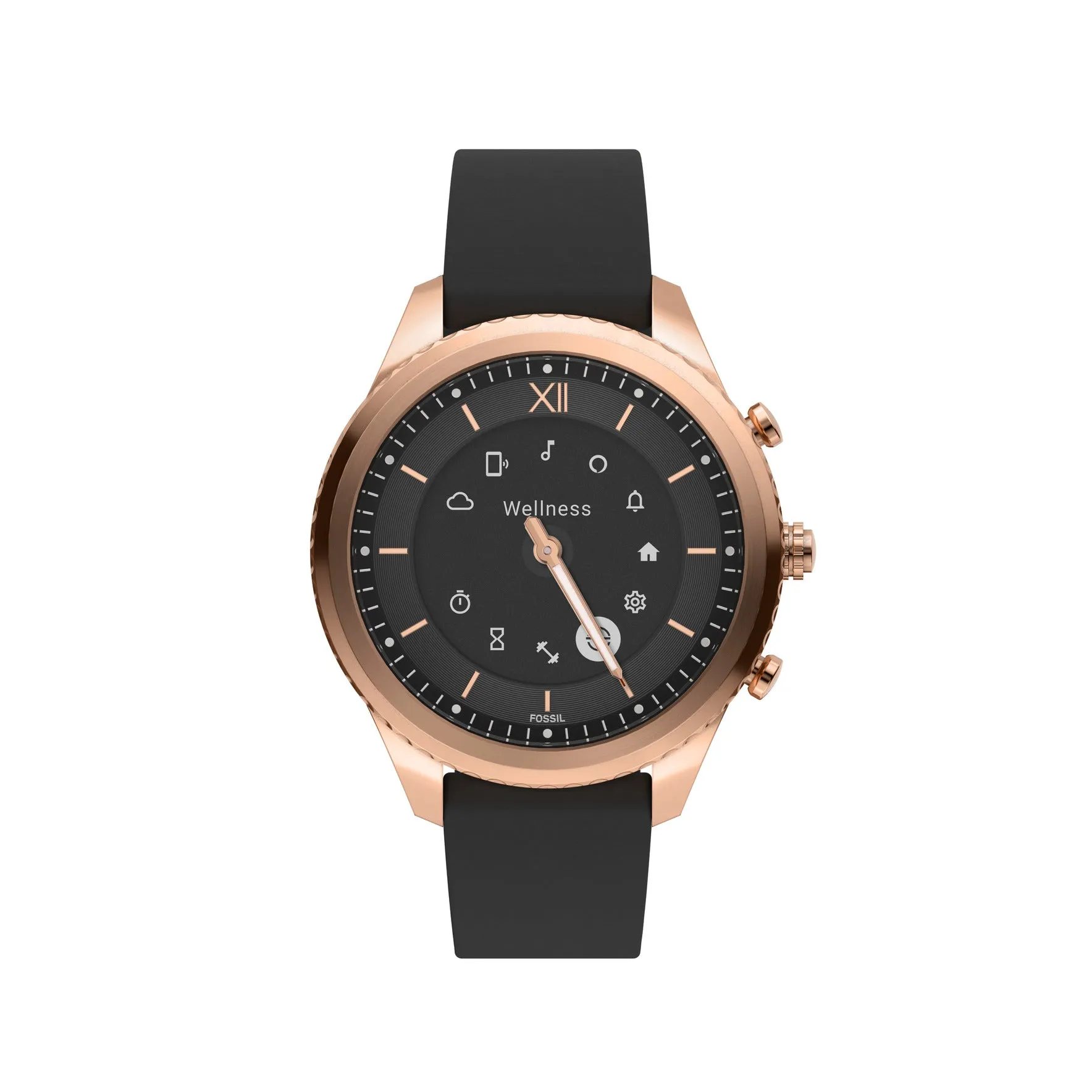 Stella Gen 6 Hybrid Smartwatch Black Leather