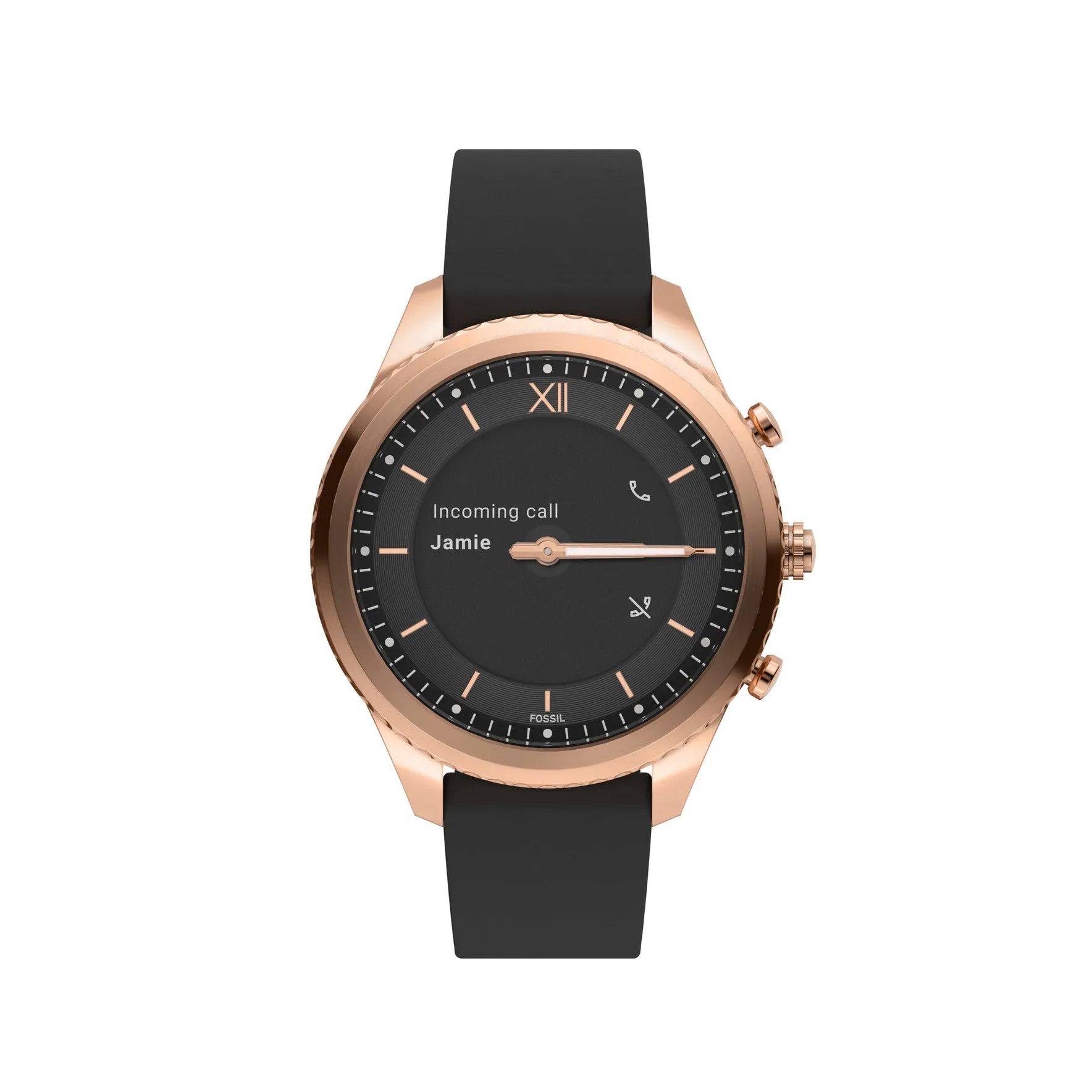 Stella Gen 6 Hybrid Smartwatch Black Leather