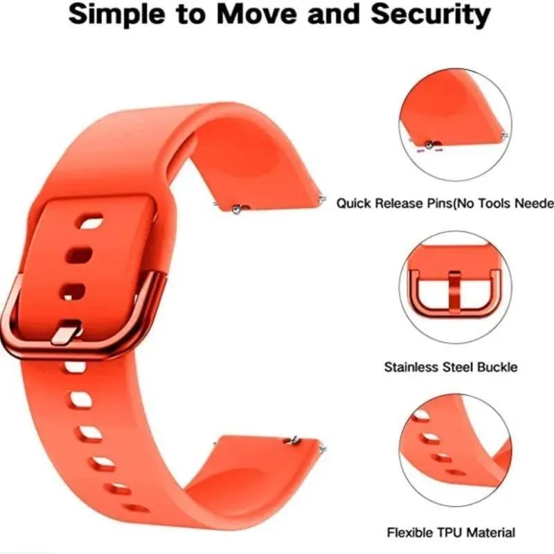 Stylish Silicone Smartwatch Band for Amazfit & Samsung - Elevate Your Style!