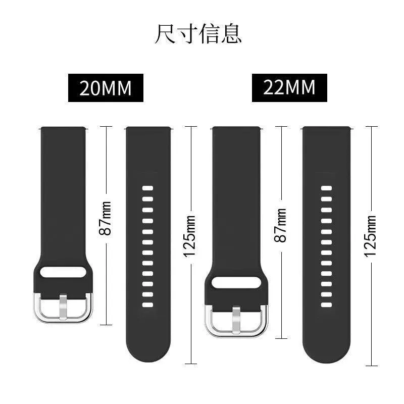 Stylish Silicone Smartwatch Band for Amazfit & Samsung - Elevate Your Style!