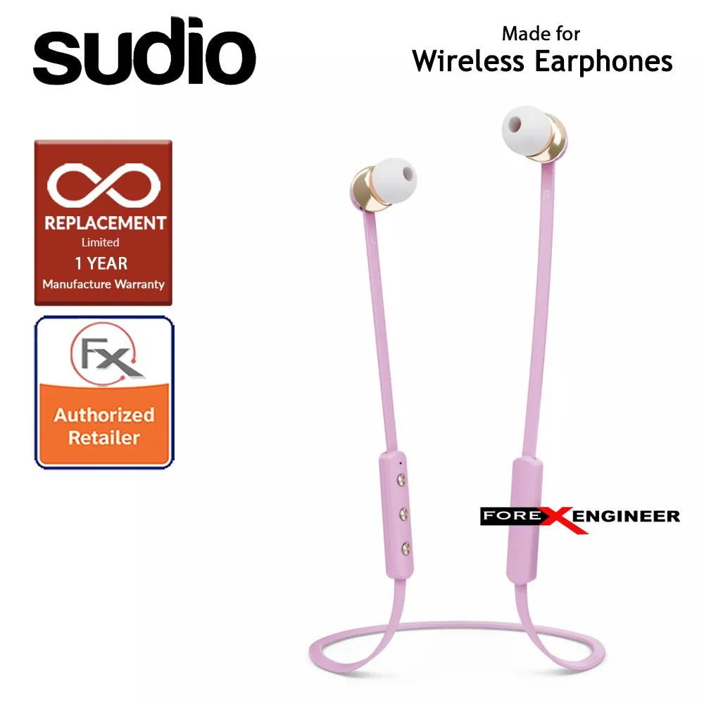 Sudio VASA BLÄ Bluetooth Earphones - Pink (Barcode : 7350071380543)