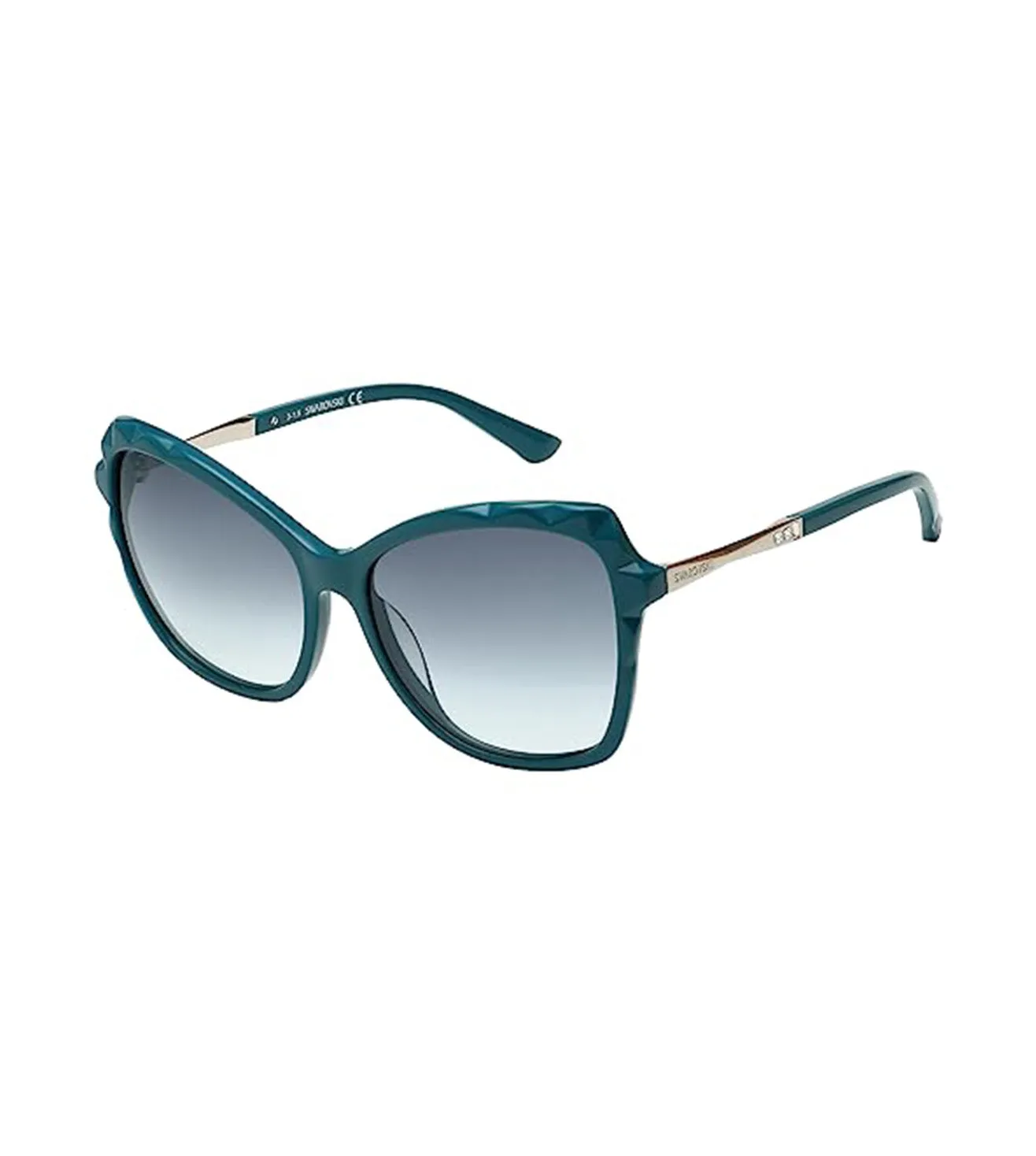 Swaroski Women's Green Cat-eye Sunglasses