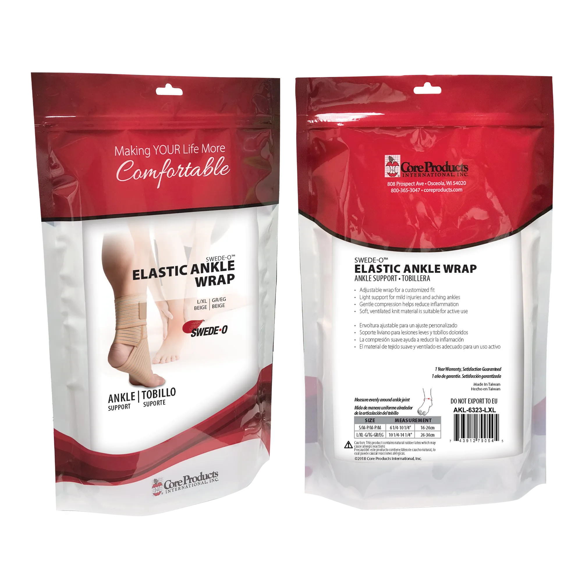 Swede-O® Elastic Ankle Wrap