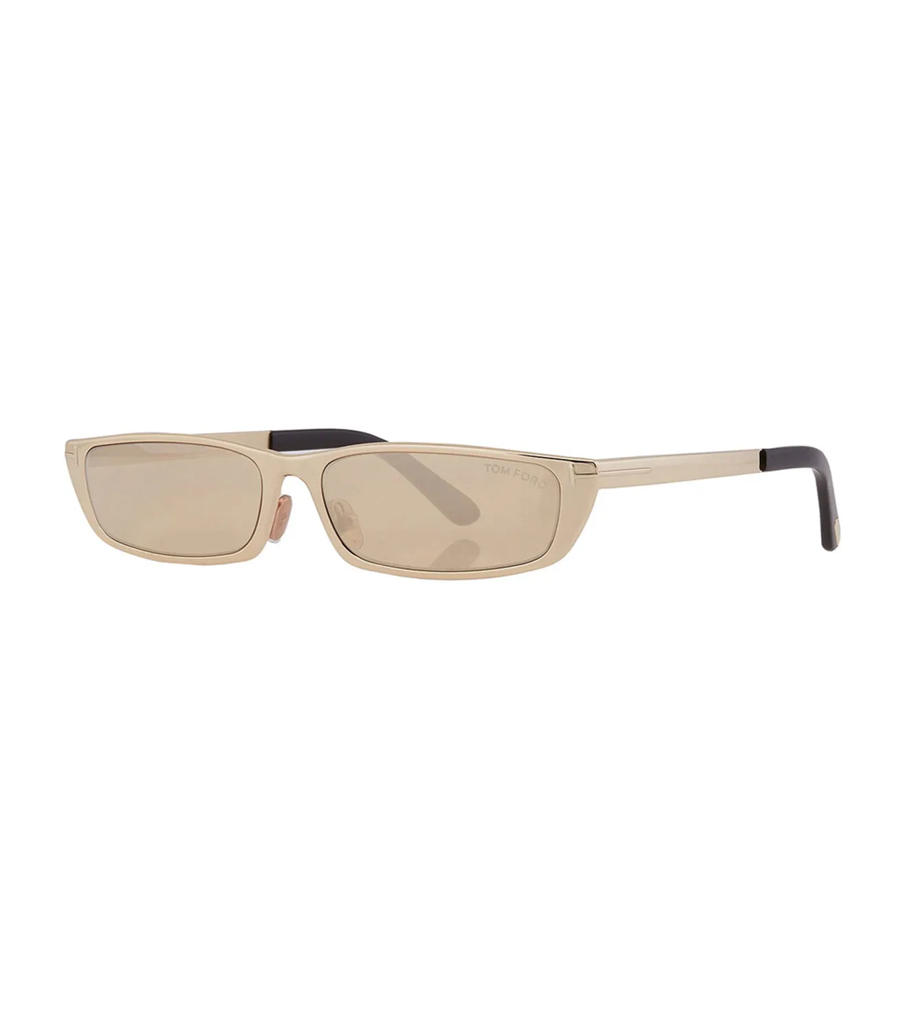 Tom Ford Everett Unisex Brown-mirrored Rectangular Sunglasses