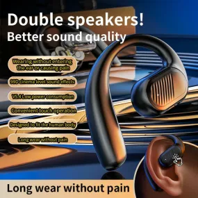 Touch Control Wireless Bluetooth Earphone for Cars with Open-ear Design