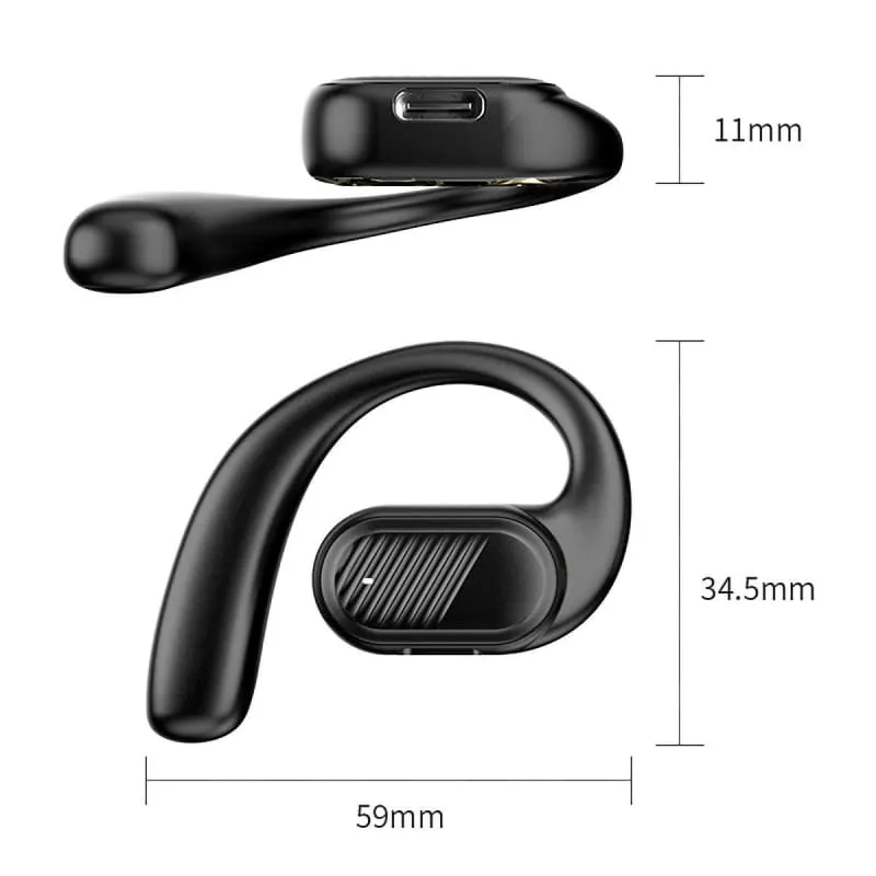 Touch Control Wireless Bluetooth Earphone for Cars with Open-ear Design