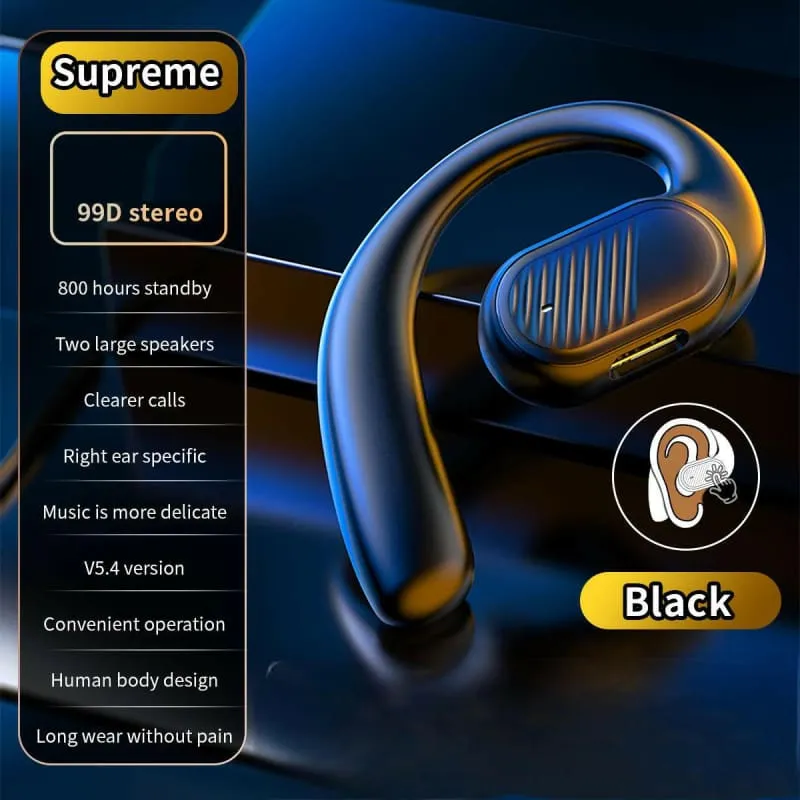 Touch Control Wireless Bluetooth Earphone for Cars with Open-ear Design