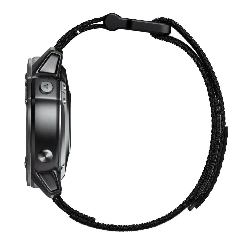 Universal Garmin 22mm Nylon Rem m. Værktøj - Sort