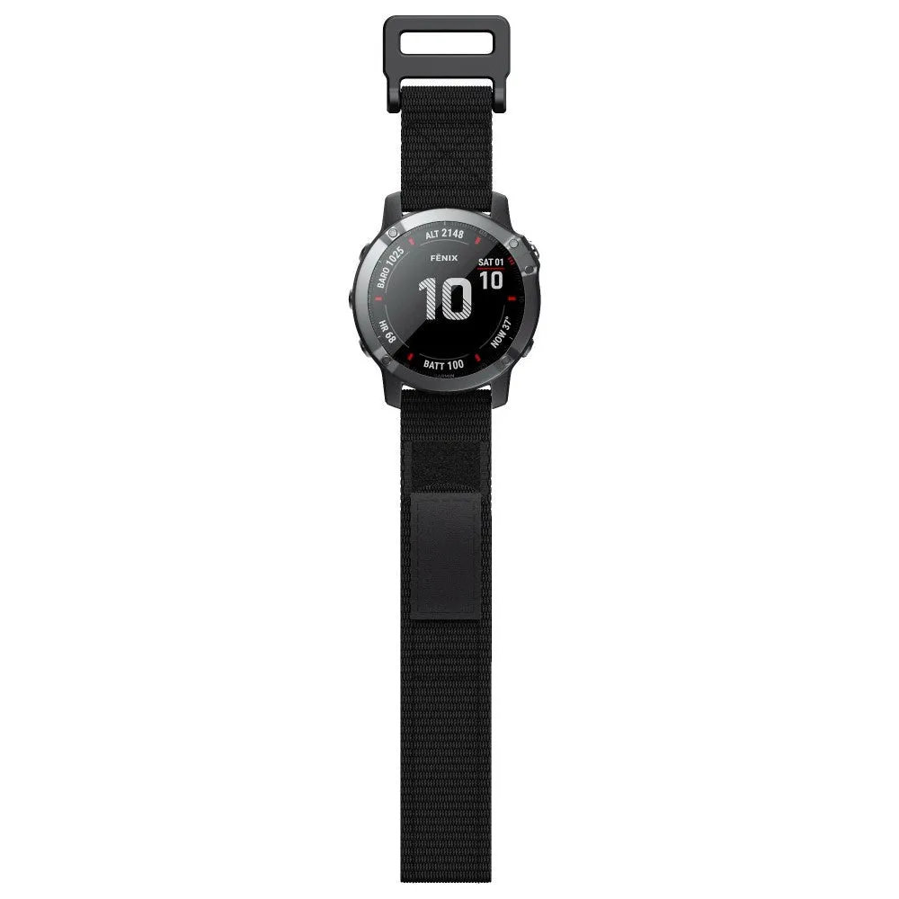 Universal Garmin 22mm Nylon Rem m. Værktøj - Sort