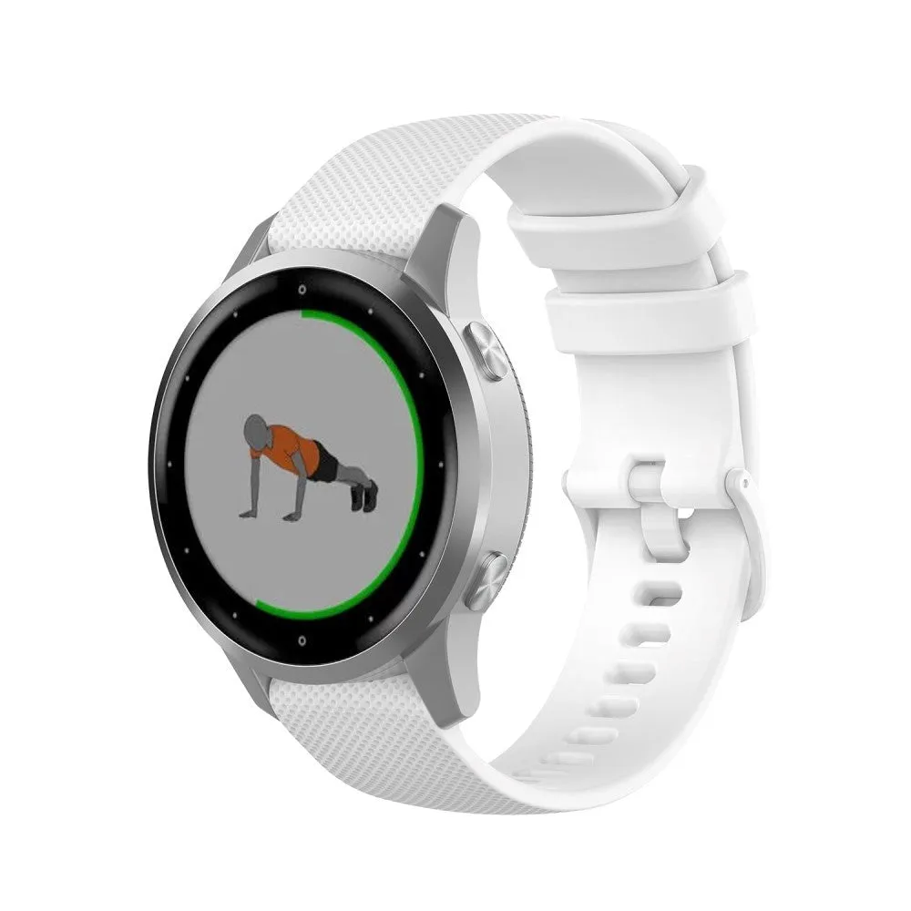 Universal Smartwatch Silikone Rem (18mm) - Hvid