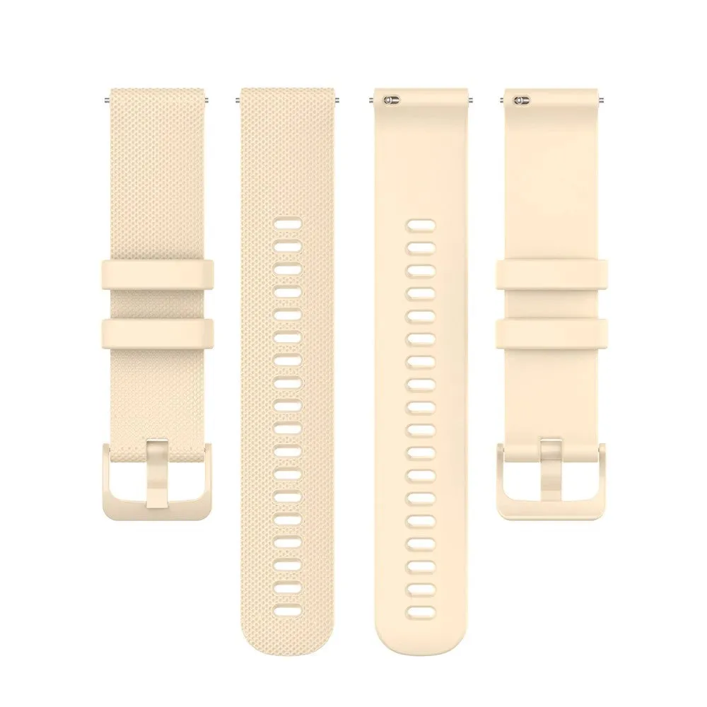 Universal Smartwatch Silikone Rem (20mm) - Beige