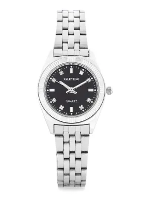 Valentino 20122252-BLACK DIAL Silver Watch for Women