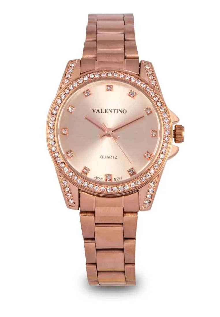 Valentino 20122290-ROSE DIAL Rose Gold Stainless Steel Watch for Women