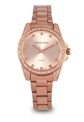 Valentino 20122290-ROSE DIAL Rose Gold Stainless Steel Watch for Women