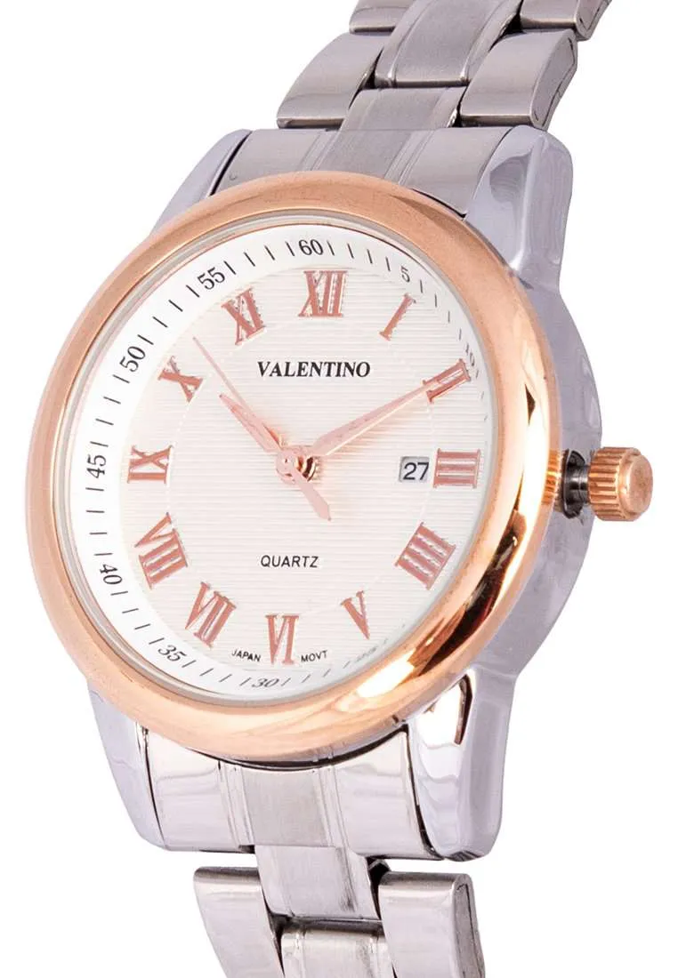 Valentino 20122300-RG RING-WHT DIAL Silver Strap for Women