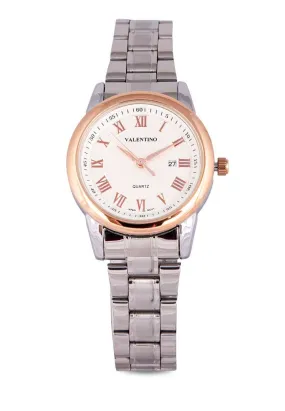 Valentino 20122300-RG RING-WHT DIAL Silver Strap for Women