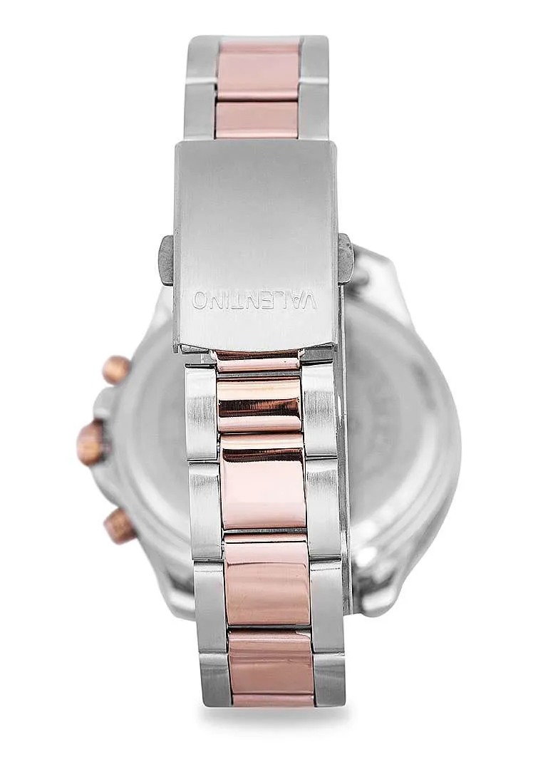 Valentino 20122302-TWO TONE-WHT DL Stainless Steel Watch for Women