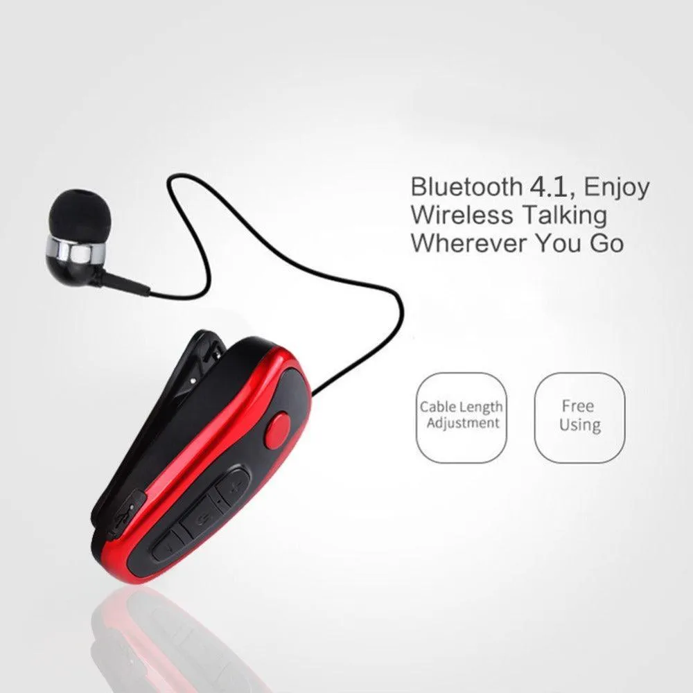 Vibrating Alert Wear Clip Wireless Bluetooth Earphone for Driving