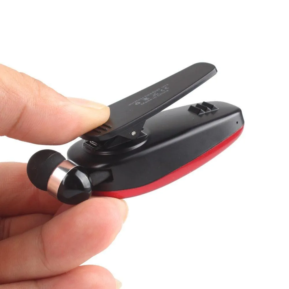 Vibrating Alert Wear Clip Wireless Bluetooth Earphone for Driving