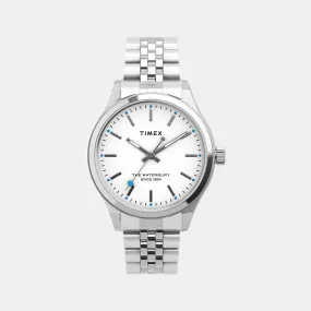 Waterbury Women White Analog Stainless Steel Watch TW2U23400UJ