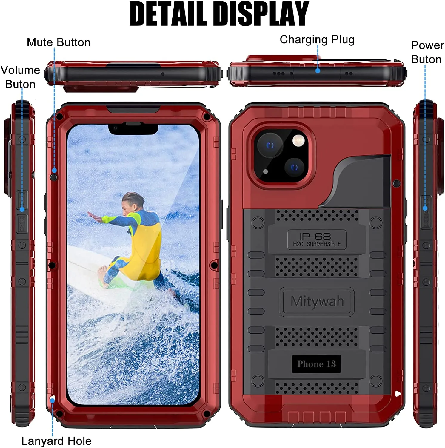 Waterproof iPhone 13 Aluminum Case