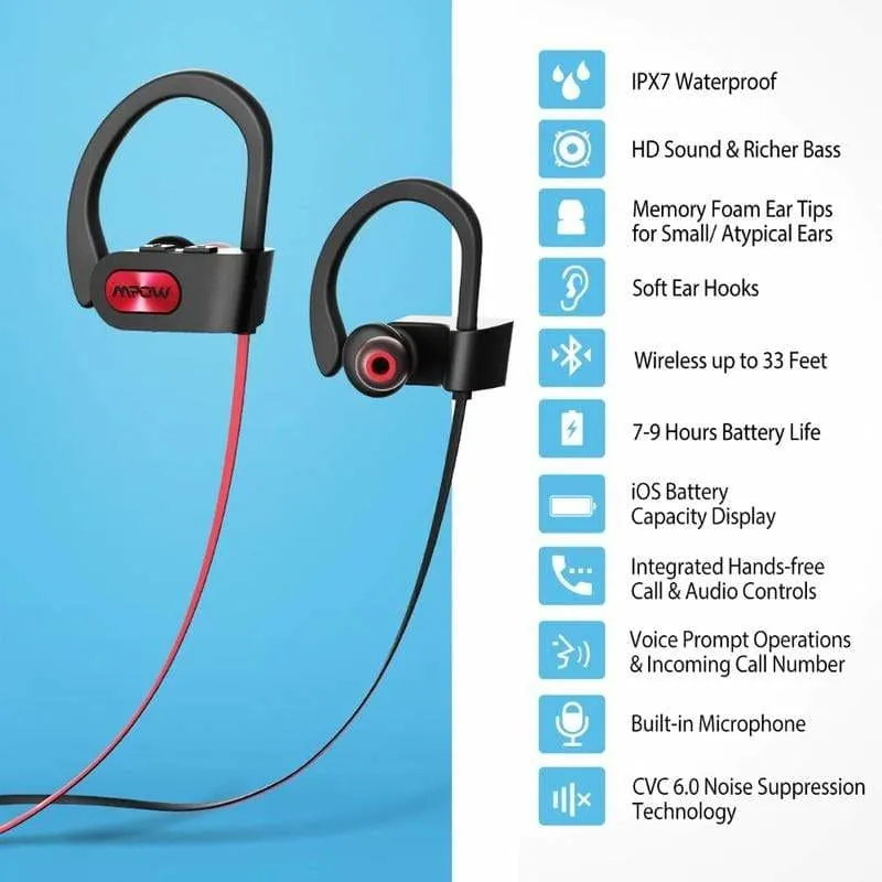 Waterproof PX7 Bluetooth 4.1 Headphones Noise Cancelling Earphone HiFi Stereo