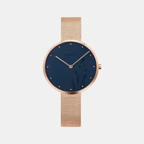 Women Blue Analog Stainless Steel Watch V219LXVAMV