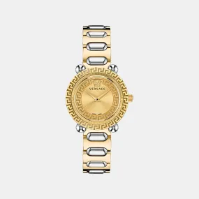 Women Gold Analog Stainless Steel Watch VE6I00423