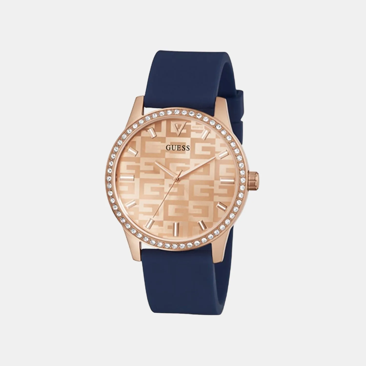 Women Rose Gold Analog Silicon Watch GW0355L2