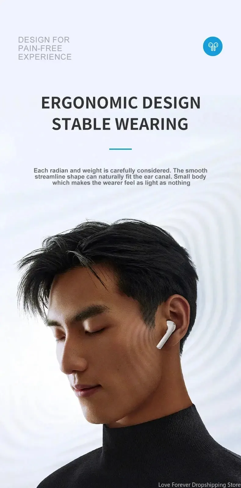 Xiaomi A2Pro Touch Screen Noise Reduction Earphones Active Wireless ANV Full Color LED Intelligent Wireless Bluetooth Headphones