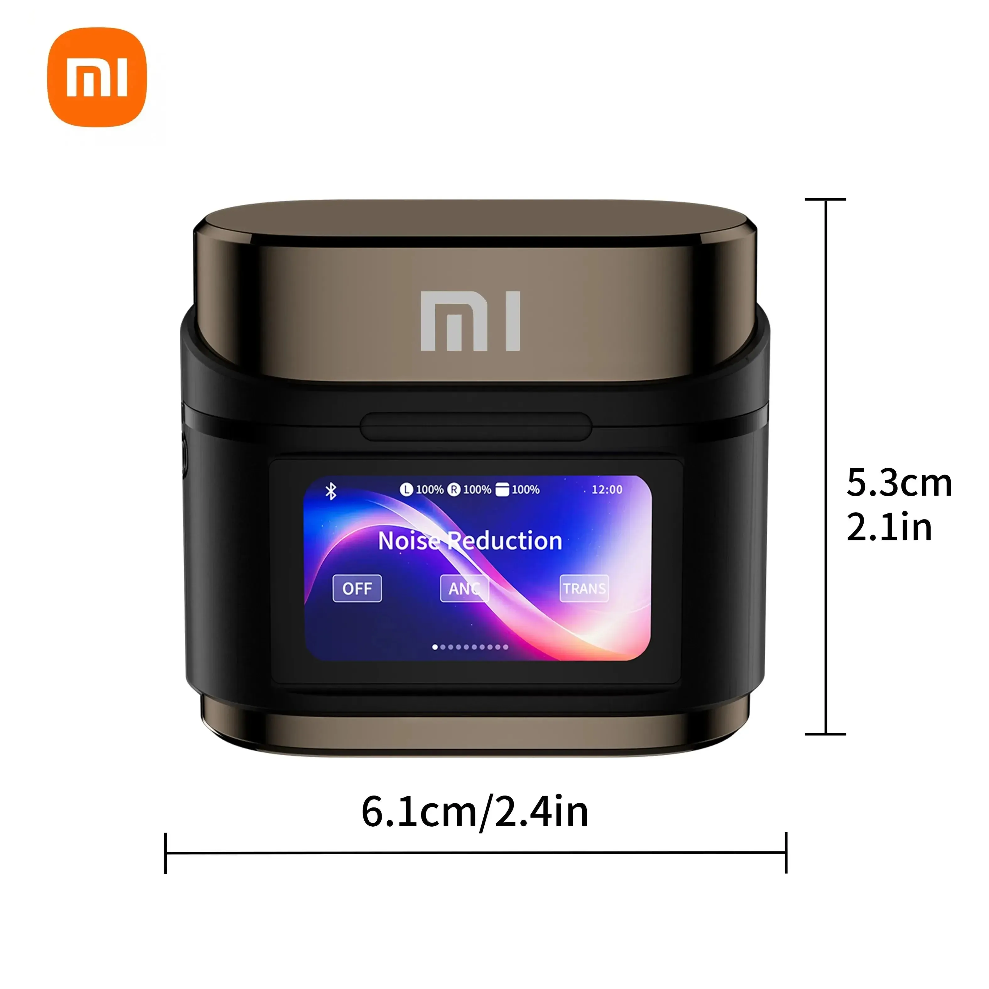 XIAOMI True Wireless Bluetooth Headphones Cancelling ENC BD2 ANC Noise Digital Display Built-in Mic Headphones HiFi Stereo