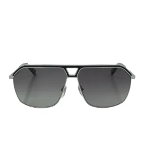 Zilli Men's Grey Polarized Aviator Sunglasses